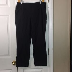 Kim Rogers Black Petite pull on  soft stretchy  pants  Sz 8PS NWOT